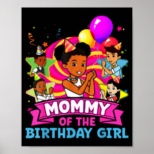 Poster Maman de la fille d'anniversaire Poupée Gracie Nk