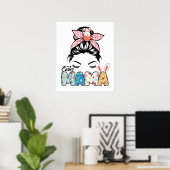 Poster maman de Pâques, rétro, vintage (Bureau à domicile)