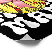 Poster Maman de softball Coquette de softball Maman de so (Coin)