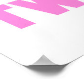 Poster Maman de Twins Pink Texte Cadeaux (Coin)