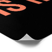 Poster Maman du joueur de hockey dur (Coin)