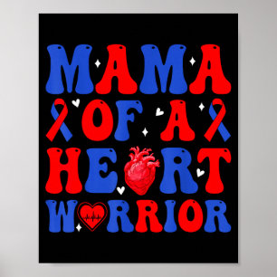 Poster Maman d'un guerrier du cœur malformation cardiaque