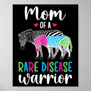 Poster Maman D'Une Maladie Rare Guerrier Mère Maladie Rar