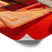 Poster Maman embrasse le Père Noël (Coin)