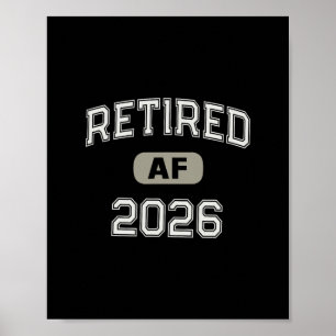 Poster Maman est à la retraite en 2026 Papa en vacances M