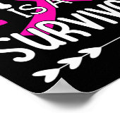 Poster Maman Est Une Survivante Conscience Du Cancer Du S (Coin)