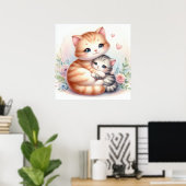 Poster Maman et Baby Kitten (Bureau à domicile)
