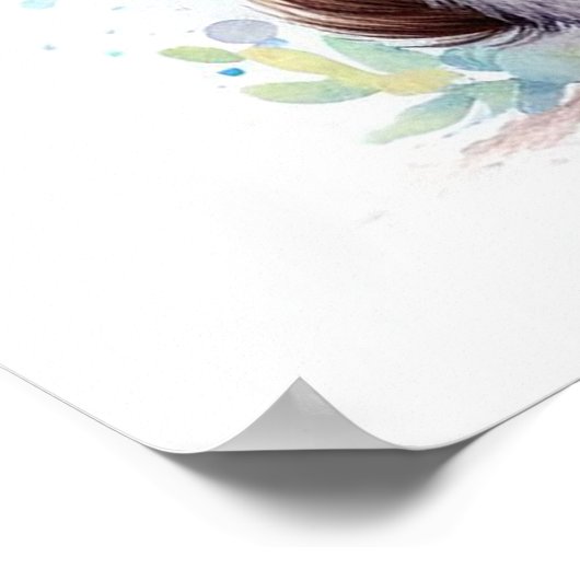 Poster Maman et bébé âne (Coin)