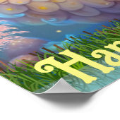 Poster Maman et bébé canard mignons dans le jardin - Art  (Coin)