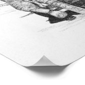 Poster Maman et bébé éléphant (Coin)