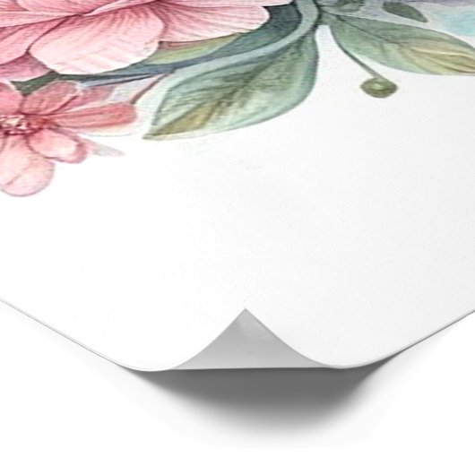 Poster Maman et bébé éléphant (Coin)