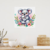 Poster Maman et bébé koala (Cuisine)