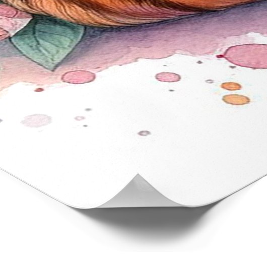 Poster Maman et bébé tigre (Coin)