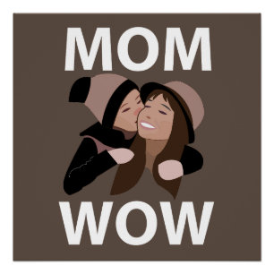 Poster Maman et enfant Maman