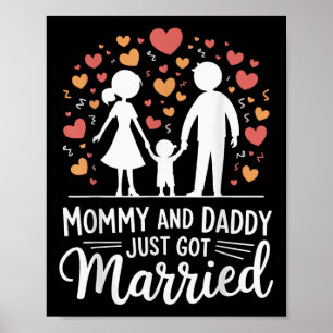 Poster Maman Et Papa Vient De Se Marier _3