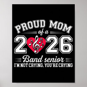 Poster Maman fière d'un senior de l'orchestre 2026 Cadeau
