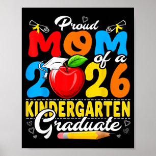 Poster Maman fière d'une diplômée de la maternelle 2026 