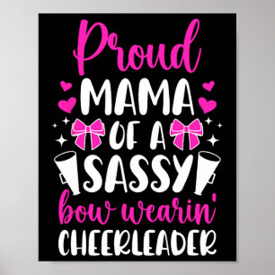 Poster Maman fière d'une meneuse de claque Maman applaudi