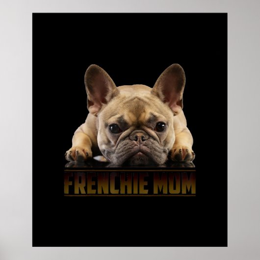 Poster maman frenchie | cadeau de maman bulldog (Devant)