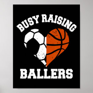 Poster Maman G qui élève des Byllers Football Bysketbyll