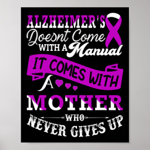 Poster Maman guerrière de soutien de la sensibilisation H