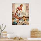 Poster Maman heureuse (Cuisine)