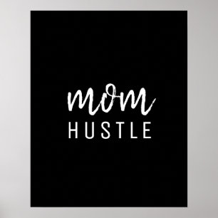 Poster Maman Hustle   Script moderne Fête des Mères Noire