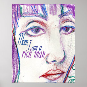 Poster Maman je suis un homme riche