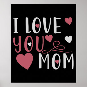 Poster Maman - Je t'aime maman