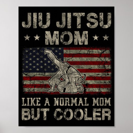 Poster Maman Jitsu comme une maman normale mais plus cool (Devant)