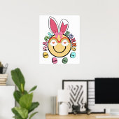 Poster maman lapin (3), rétro, vintage (Bureau à domicile)