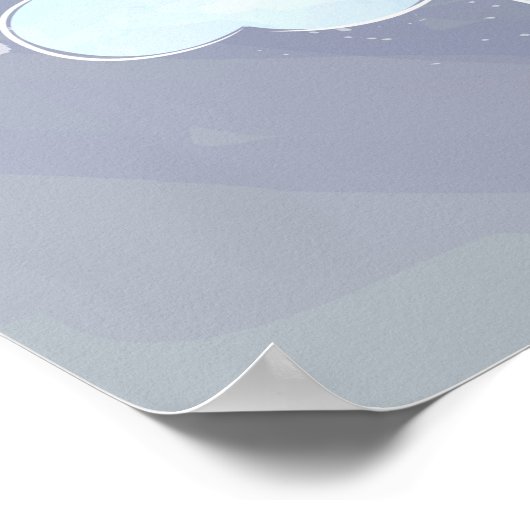 Poster Maman lapin avec un bébé (Coin)