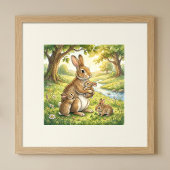 Poster Maman Lapin et sa Crèche de Bébés