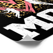 Poster Maman Leopard Heart Matching Fête des mères (Coin)