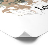 Poster Maman Loup Aquarelle Amour Féroce Montre Éternelle (Coin)