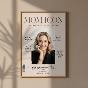 Poster Maman Luxueuse et Personnalisée   Magazine Photo P