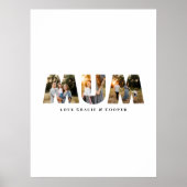 Poster Maman multi photo meilleure élégante simple typogr (Devant)