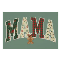 Maman Noël Motif Faux Patchwork I