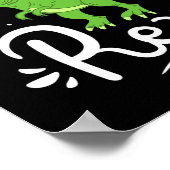 Poster Maman Noël Saurus Rex Dinosaure Mère Noël (Coin)