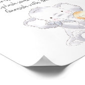 Poster Maman-osa Bar bébé moderne éléphant genre neutre (Coin)