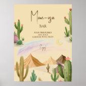 Poster Maman-osa Désert Oh Cactus Boho Arch Baby shower (Devant)