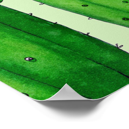 Poster Maman-osa Pickles Concombre Baby shower vert (Coin)