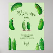 Poster Maman-osa Pickles Concombre Baby shower vert (Devant)