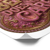 Poster Maman Ourse Rose Fraîche S'EN FOUT (Coin)