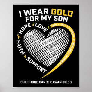Poster Maman Papa Je Porte Or Pour Mon Fils Enfance Cance