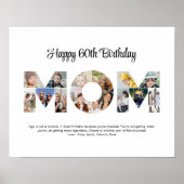 Poster Maman Photo Collage Couper Fête des mères Annivers (Devant)