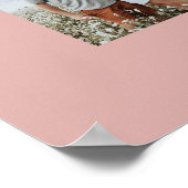 Poster Maman rose élégant moderne petit collage photo (Coin)