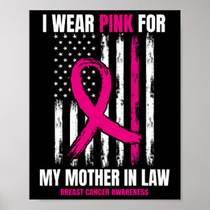 Poster Maman Rose Mère En Droit Cancer Du Sein Sensibilis