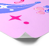 Poster Maman Rose Ou Bleue Vous Aime (Coin)