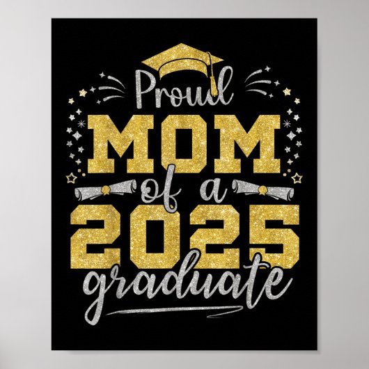 Poster Maman Senior 2025 Fier Maman D'Un Cl De 2025 Diplô (Devant)